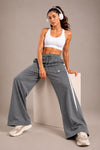 Evo Relaxed Fit Cotton Track Pants - Grey (Women)