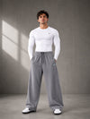 Legacy Relaxed Fit Cotton Track Pants - Grey (Men)