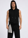 Raven Sports Sleeveless Cotton Hoodie - Black (Men)