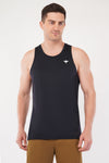 Mens Rich Black sleeveless
