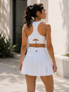Flyte Nylon Dual Layer Skorts - White (Women)