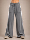 Evo Relaxed Fit Cotton Track Pants - Grey (Women)