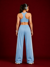 Evo Relaxed Fit Cotton Track Pants - Sky Blue (Women)