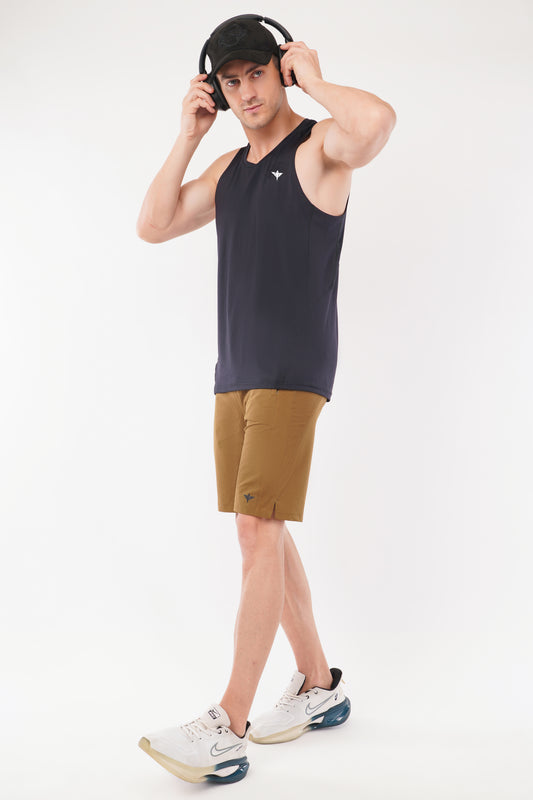 Mens Rich Black sleeveless