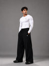 Legacy Relaxed Fit Cotton Track Pants - Black (Men)