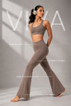 Viva Nylon Flare Pants - Beige (Women)