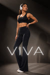 Viva Nylon Flare Pants - Black (Women)