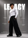 Legacy Relaxed Fit Cotton Track Pants - Black (Men)