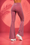 Viva Nylon Flare Pants -Dusky Rose (Women)