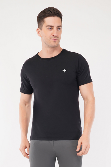 Drift Regular Fit Cotton T-Shirt - Black (Men)