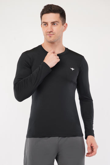 Nova Full Sleeve Compression T-Shirt - Black (Men)