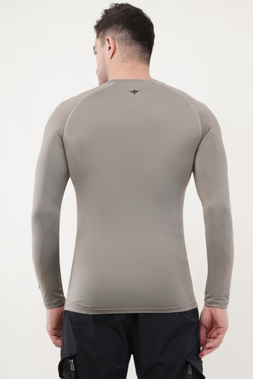 Nova Full Sleeve Compression T-Shirt - Grey (Men)