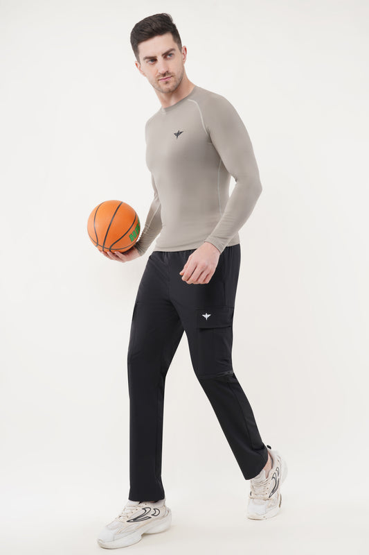 Nova Full Sleeve Compression T-Shirt - Grey (Men)