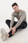 Nova Full Sleeve Compression T-Shirt - Grey (Men)