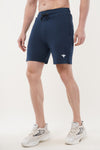Flex Cotton Training Shorts - Navy Blue (Men)