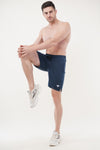 Flex Cotton Training Shorts - Navy Blue (Men)