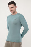 Nova Full Sleeve Compression T-Shirt - Sage Green (Men)