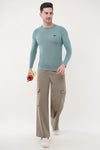 Nova Full Sleeve Compression T-Shirt - Sage Green (Men)
