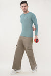 Nova Full Sleeve Compression T-Shirt - Sage Green (Men)