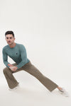 Nova Full Sleeve Compression T-Shirt - Sage Green (Men)
