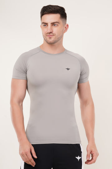 Men's Compression T-Shirt (Steel Grey)