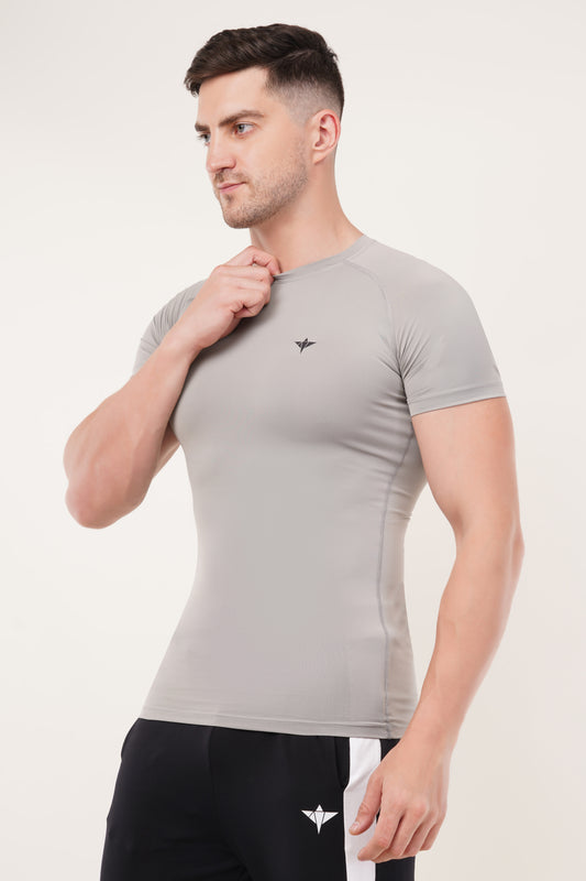 Men's Compression T-Shirt (Steel Grey)