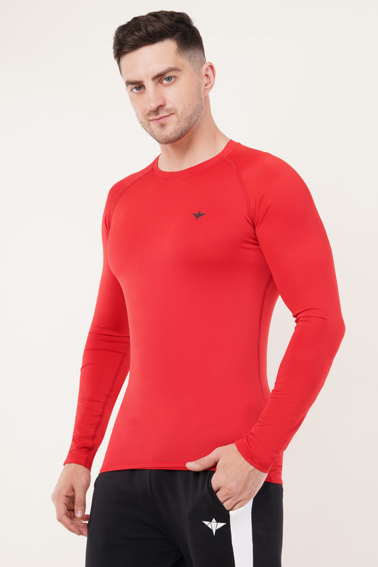 Men's Compression Long Sleeve (Red)