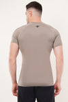 Men's Compression T-Shirt (Beige)