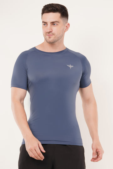 Men's Compression T-Shirt (Slate Blue)