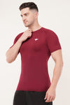 Men's Compression T-Shirt (Maroon)