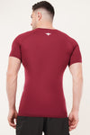 Men's Compression T-Shirt (Maroon)
