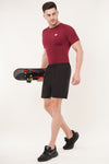 Men's Compression T-Shirt (Maroon)