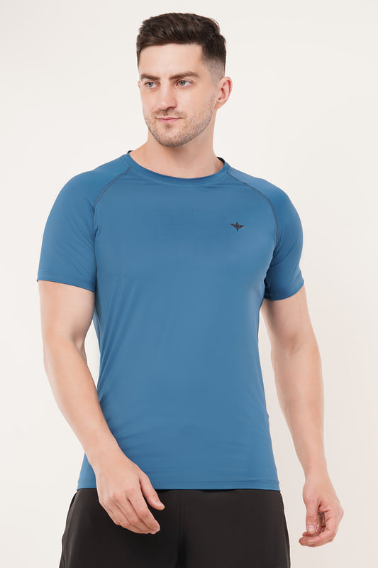 Men's Compression T-Shirt (Blue)