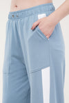 Street Relaxed Fit Cotton Track Pants - Sky Blue (Women)