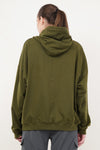 Cozy Oversized Cotton Hoodie - Olive Green (Women)