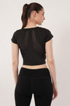 Women's Padded Wing Mesh Top