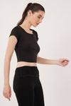 Women's Padded Wing Mesh Top