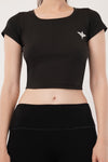 Women's Padded Wing Mesh Top