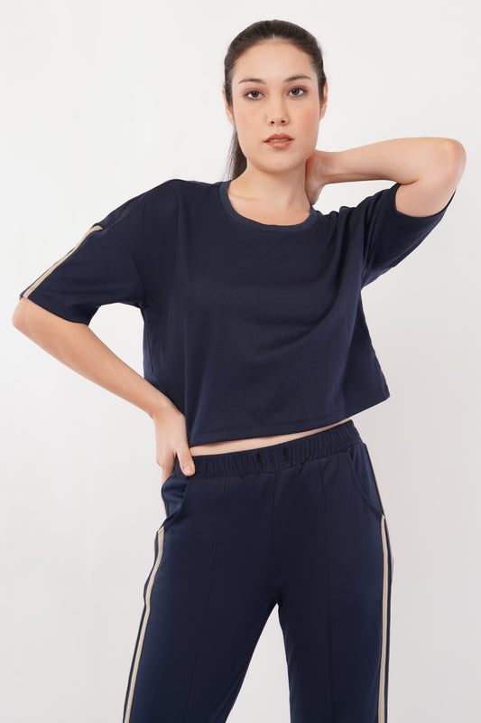 Women's Stripe Crop Top