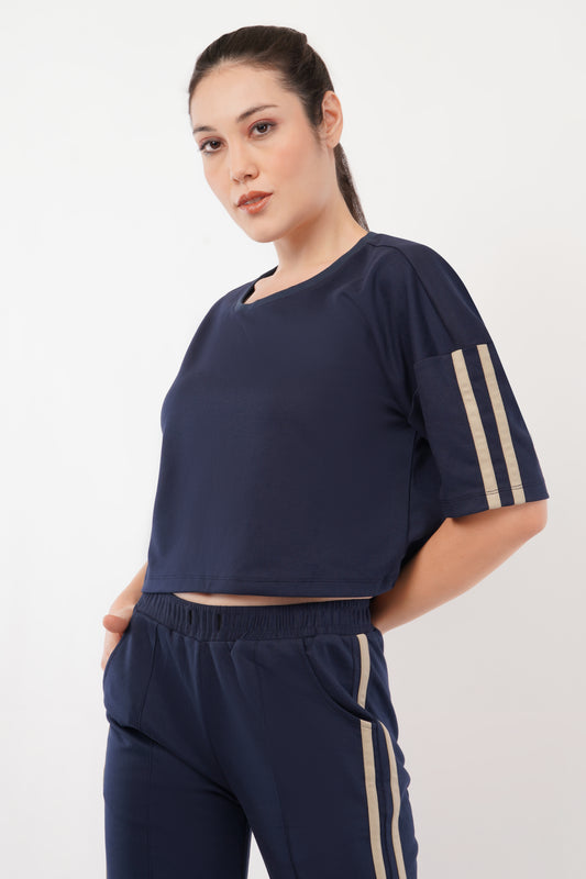 Women's Stripe Crop Top