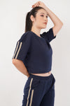 Women's Stripe Crop Top