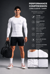 Nova Full Sleeve Compression T-Shirt - White (Men)