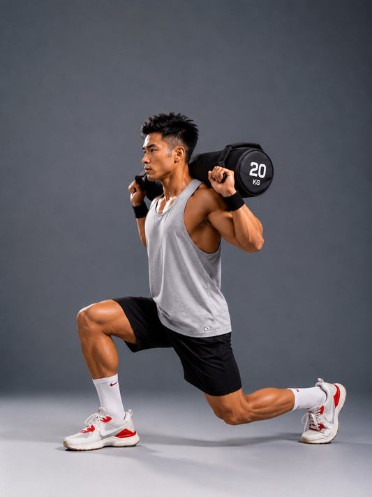 Lifted Deepcut Cotton Gym Tank - Grey (Men)
