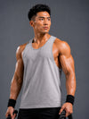 Lifted Deepcut Cotton Gym Tank - Grey (Men)