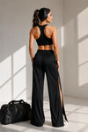 Kairo Dance Cut Cotton Pants - Navy Blue (Women)