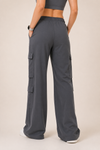Vortex Regular Fit Nylon Cargo Track Pants - Charcoal Grey (Women)