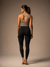 Aroma Asymmetrical Nylon Sports Bra - Grey (Women)