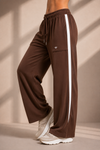 Evo Relaxed Fit Cotton Track Pants - Brown (Women)