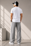Prime Relaxed Fit Cotton Track Pants - Grey (Men)