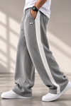 Prime Relaxed Fit Cotton Track Pants - Grey (Men)